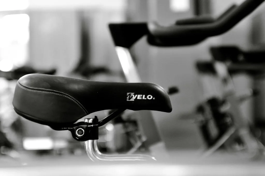 Close-up of a comfortable bike saddle on a commuter e-bike