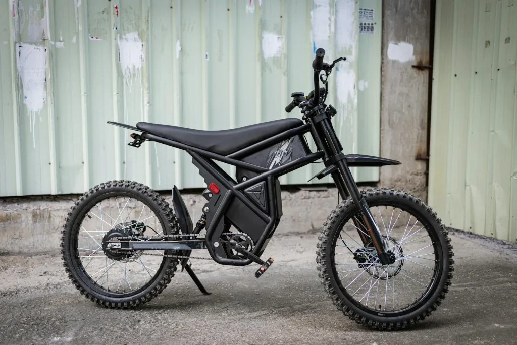 Removable battery on an electric bicycle frame