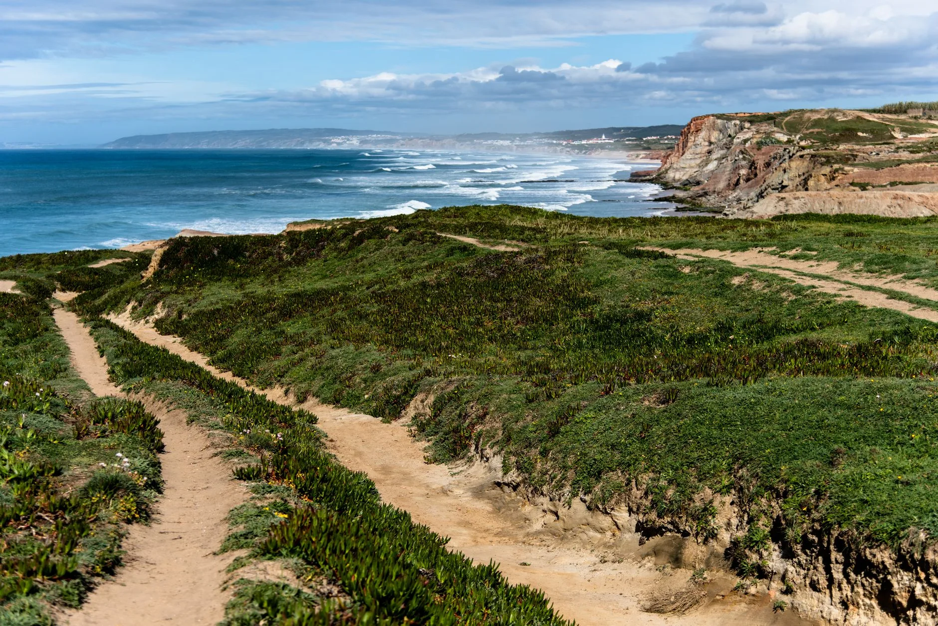 Coastal cycle path landscape for a Yorkshire e-bike route